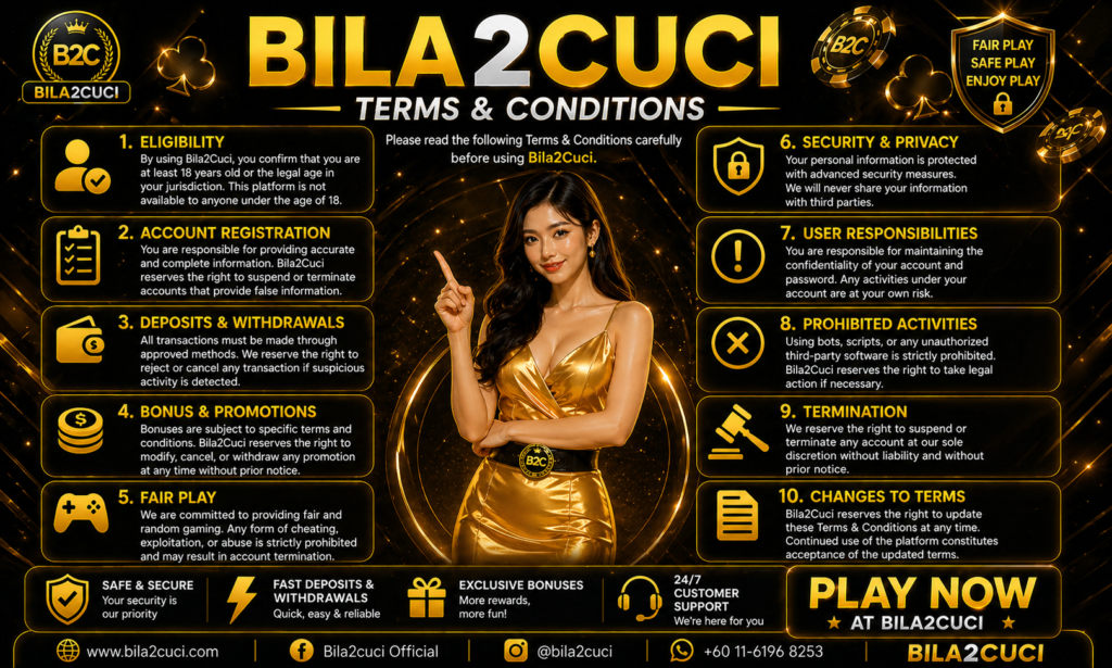 Bila2cuci Terms & Conditions